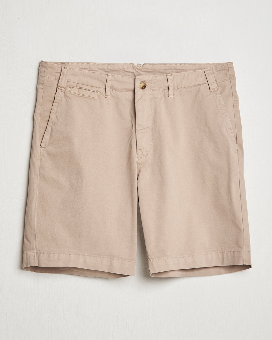 Herr | Chinosshorts | Oscar Jacobson | Poggio Cotton Shorts Beige