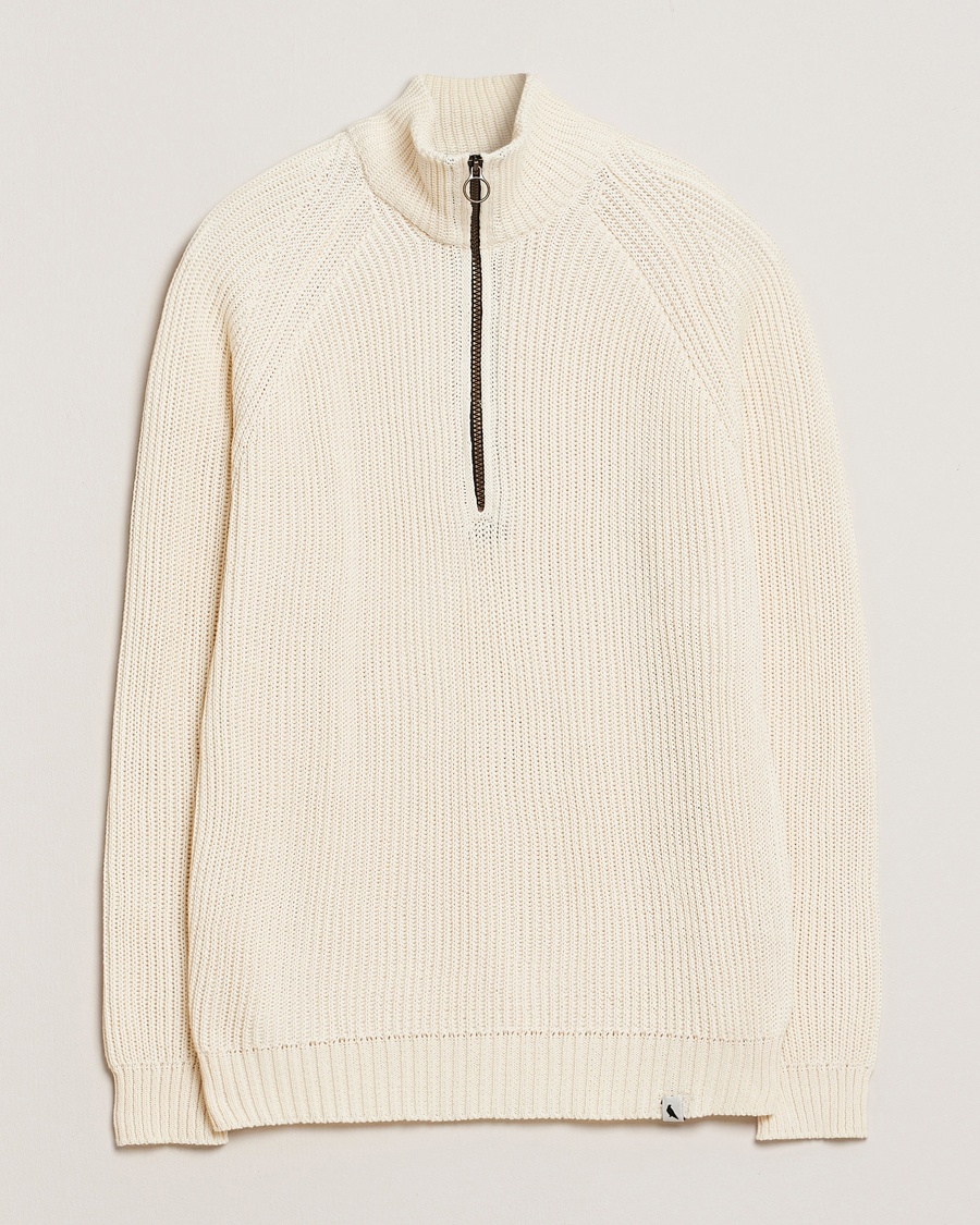 Peregrine Felix Quarter Zip Jumper White – Vit