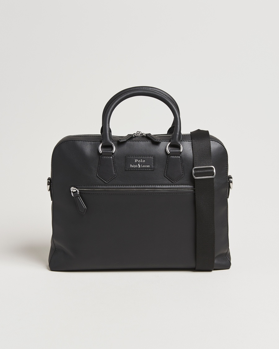 Herr | Portföljer | Polo Ralph Lauren | Messenger Leather Bag Black