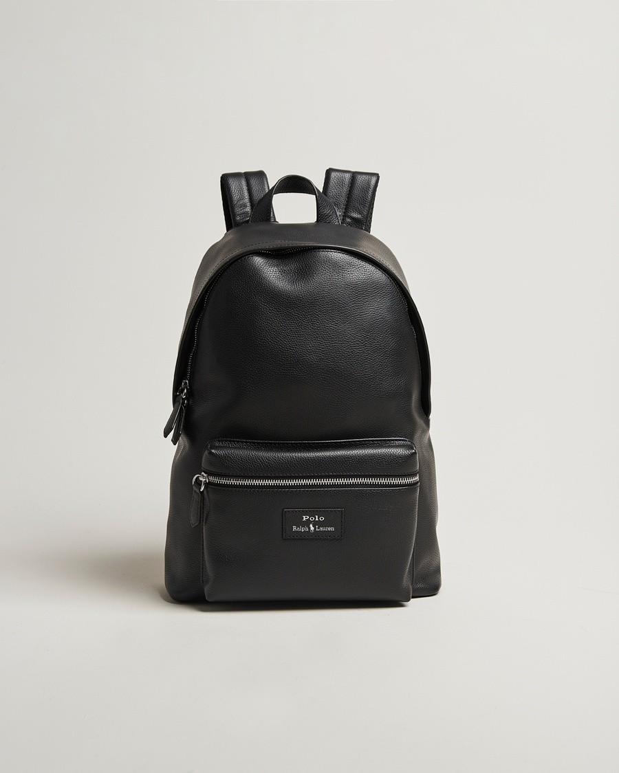 Herr | Ryggsäckar | Polo Ralph Lauren | Backpack Pebble Leather Black