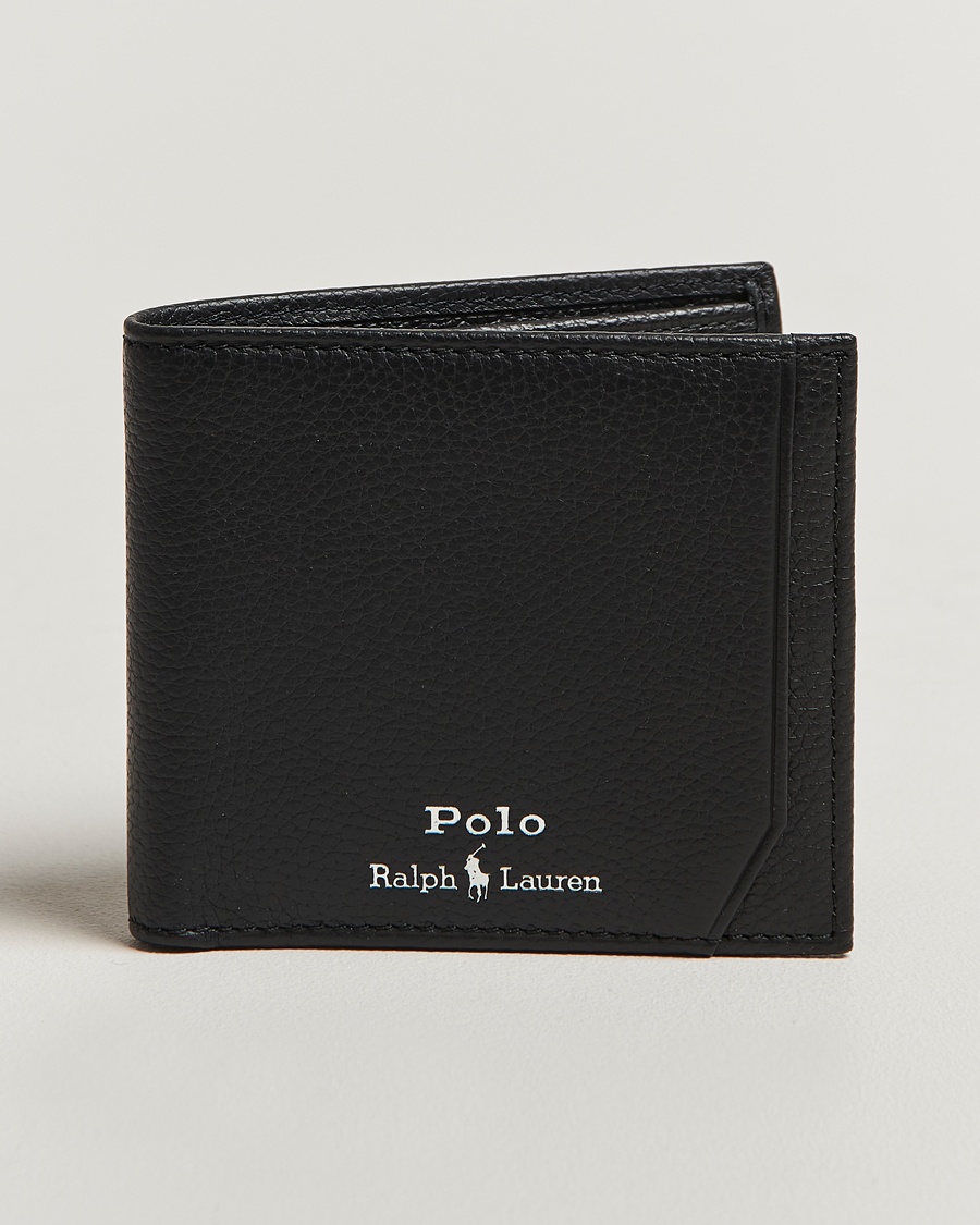 Polo Ralph LaurenPebble Leather Billfold WalletBlack – Svart
