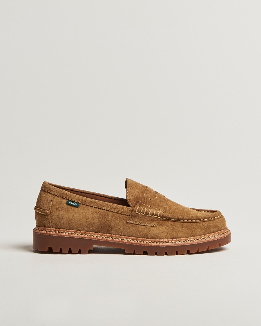 Polo Ralph Lauren Jett Suede Penny Loafer Desert Tan, Herr, Loafer, Brun, Storlek EU43