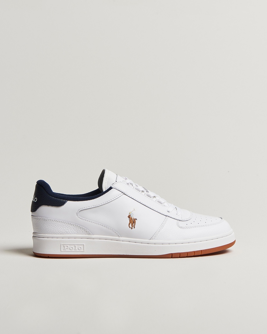 Herr | Tillfälligt säsongserbjudande | Polo Ralph Lauren | CRT Leather Sneaker White/Navy