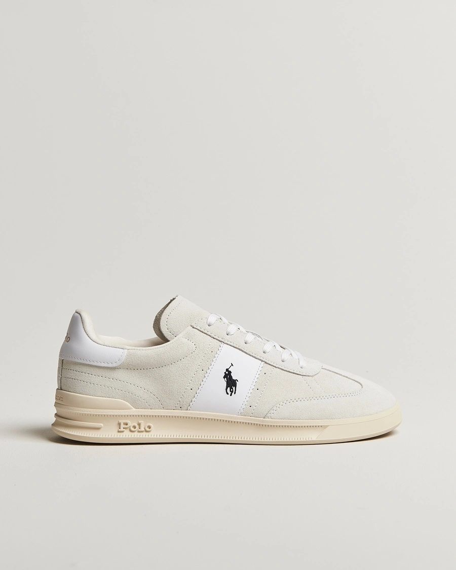 Herr | Tillfälligt säsongserbjudande | Polo Ralph Lauren | Aera Suede Sneaker Bianco/White
