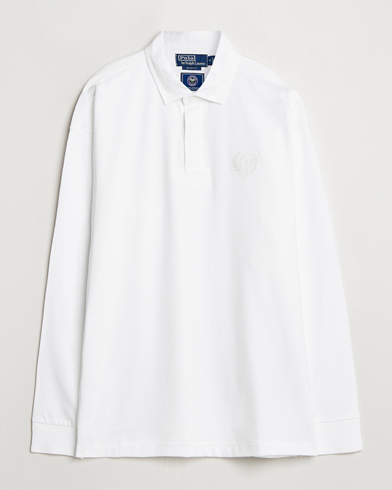 Herr | Kläder | Polo Ralph Lauren | Wimbledon Long Sleeve Polo Ceramic White