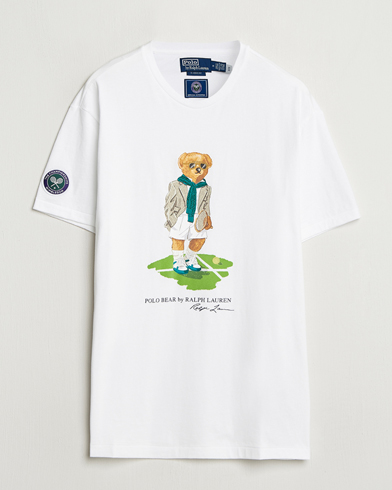 Herr | | Polo Ralph Lauren | Wimbledon Bear T-Shirt Ceramic White