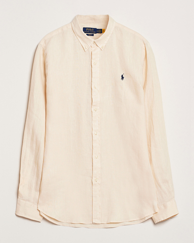 Herr | Linneskjortor | Polo Ralph Lauren | Slim Fit Linen Shirt Full Cream