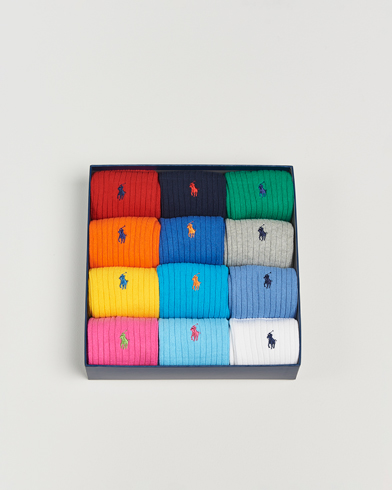 Herr | Underkläder | Polo Ralph Lauren | 12-Pack Gift Box Cotton Ribbed Socks