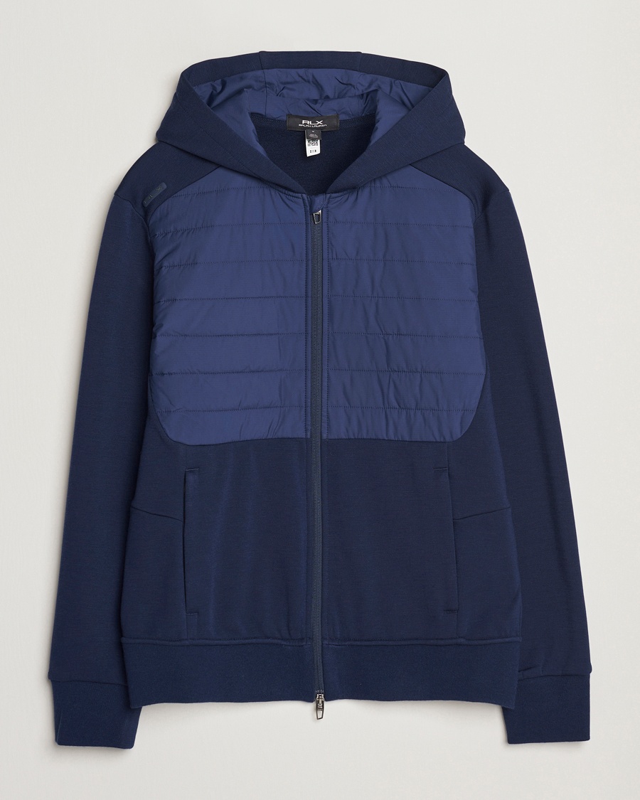 Herr | Full-zip | RLX Ralph Lauren | Heavy Teach Wool Full Zip Pullover Refined Navy