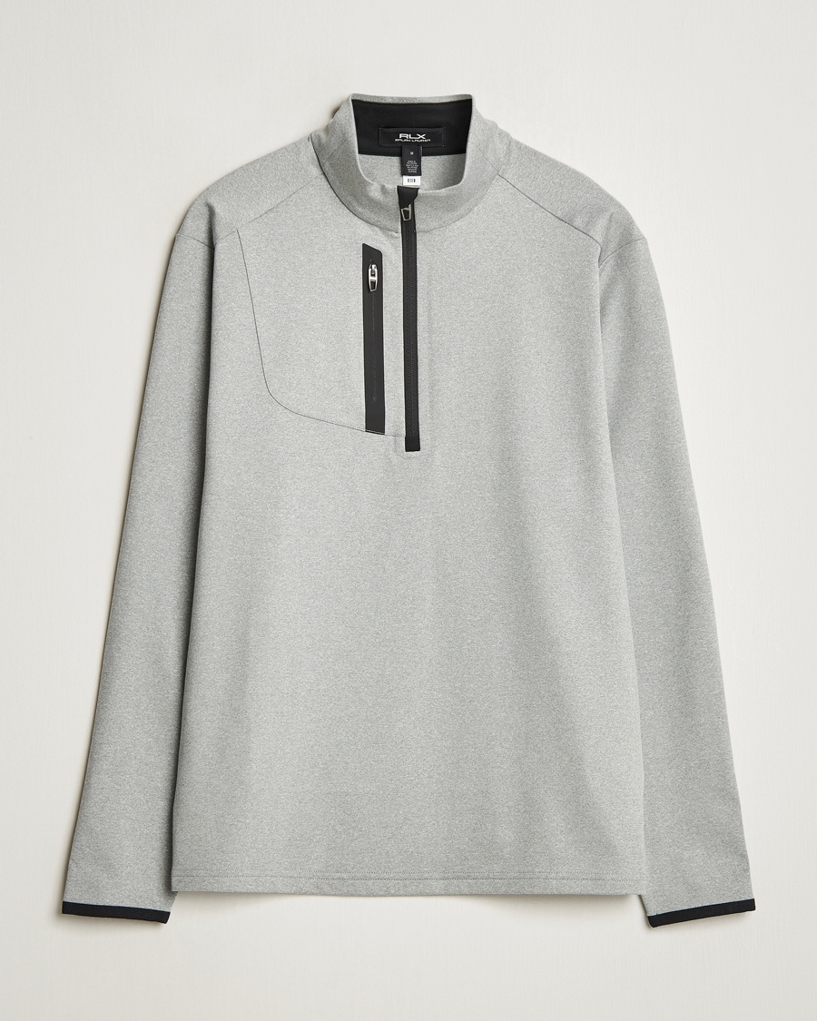 RLX Ralph Lauren Luxury Jersey Half Zip Andover Heather – Grå