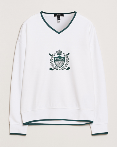 Herr | Lojalitetserbjudande | RLX Ralph Lauren | Active Sweatshirt Ceramic White/Kelly Green