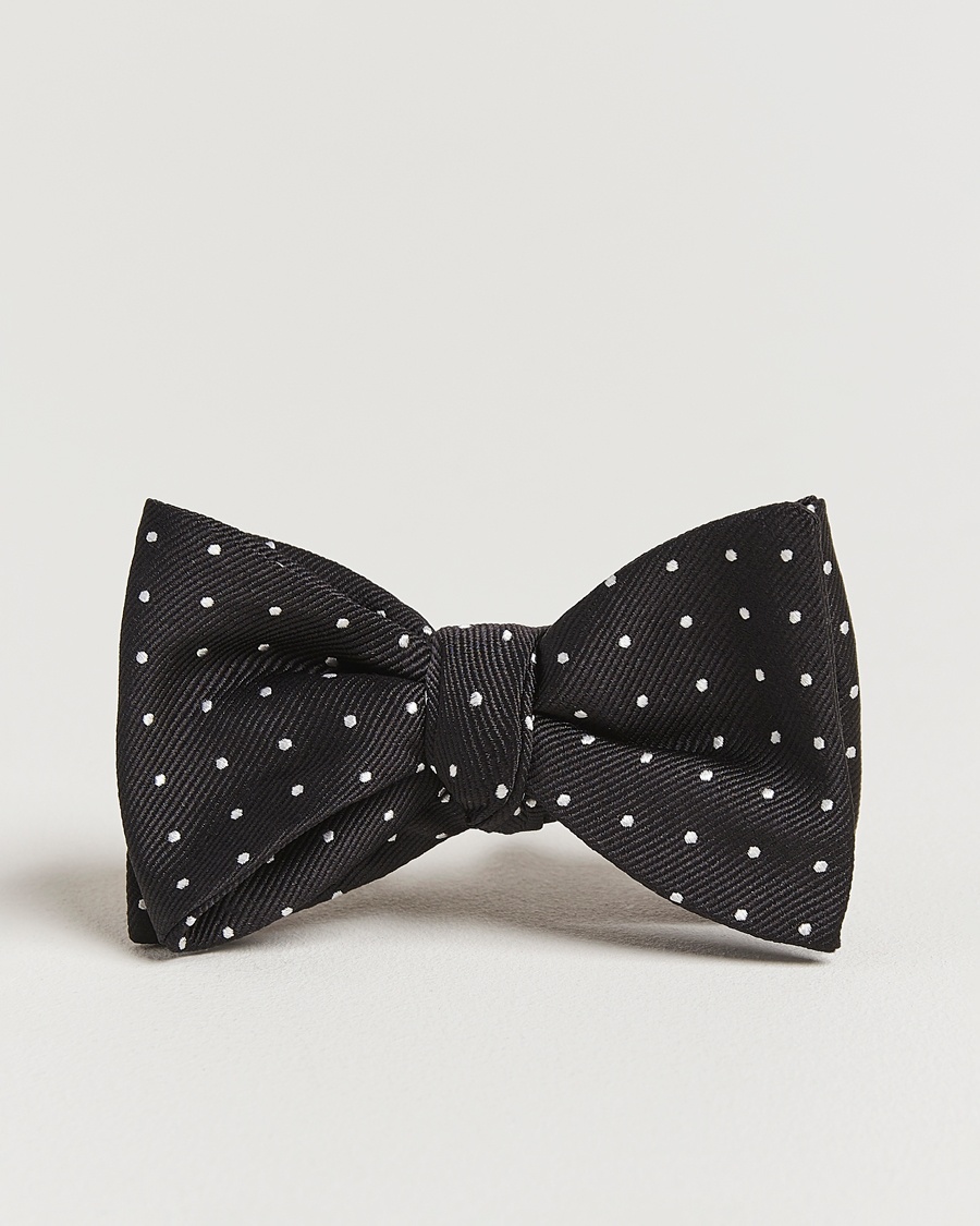 Herr | Flugor | Polo Ralph Lauren | Silk Self Tie Dot Bow Tie Black/White