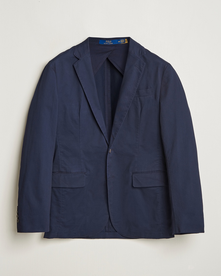 Herr | Bomullskavajer | Polo Ralph Lauren | Cotton Stretch Sport Coat Nautical Ink