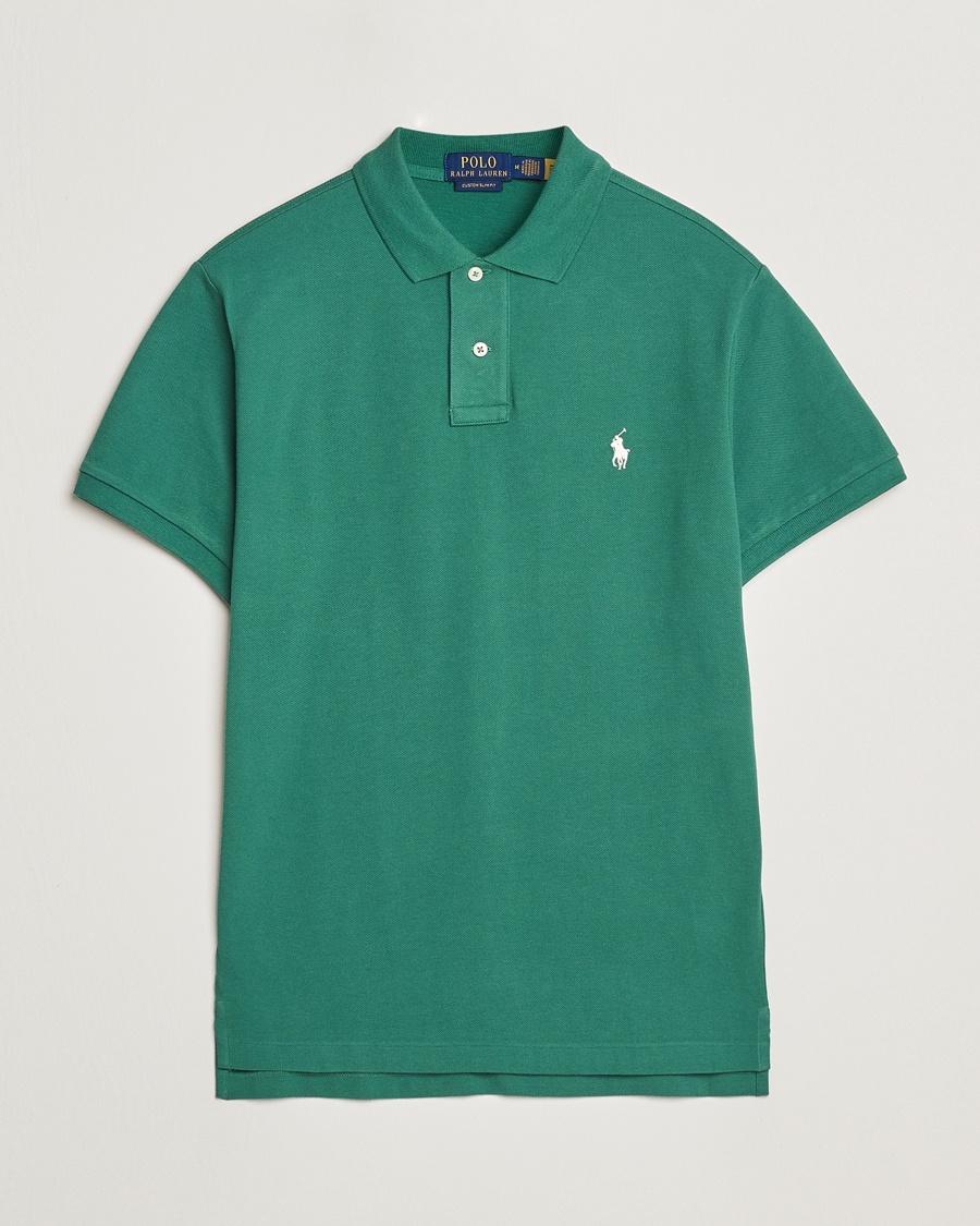 Polo Ralph Lauren Custom Slim Fit Polo Antique Green – Grön