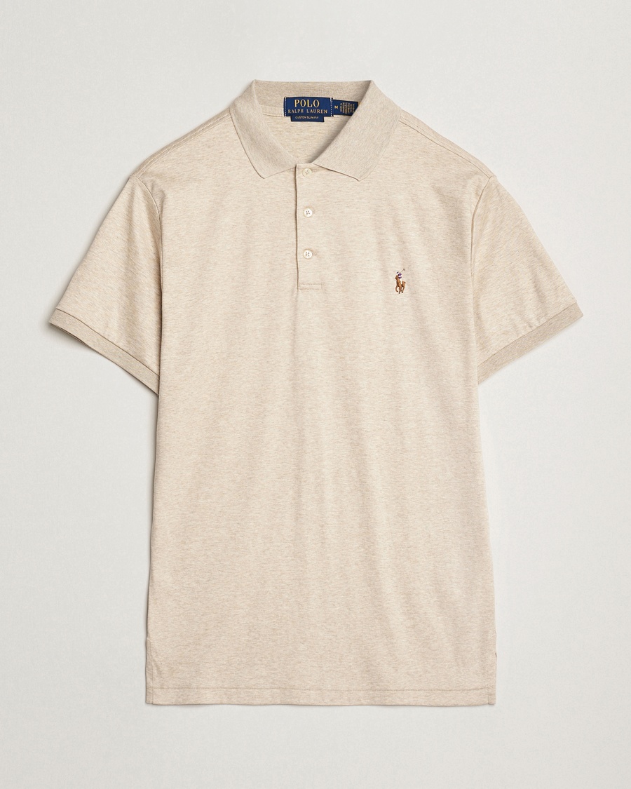 Herr | Pikéer | Polo Ralph Lauren | Luxury Pima Cotton Polo Expedition Dune Heather