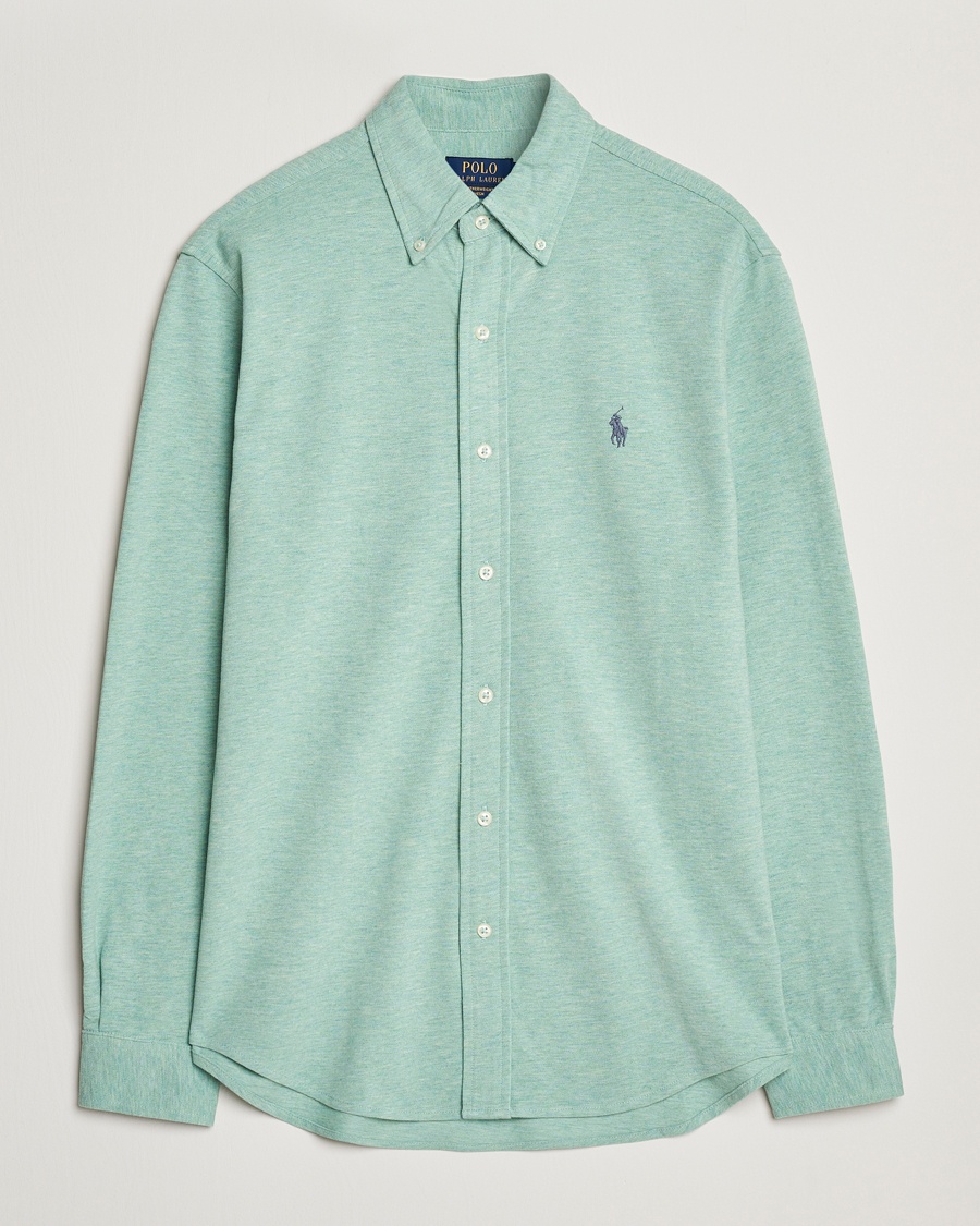 Herr | Casual | Polo Ralph Lauren | Featherweight Mesh Shirt Celadon Heather