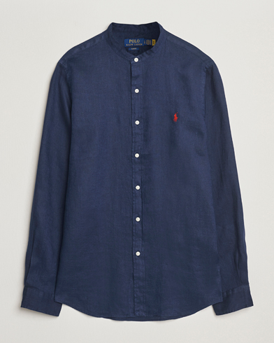 Herr | Skjortor | Polo Ralph Lauren | Slim Fit Linen Shirt Newport Navy