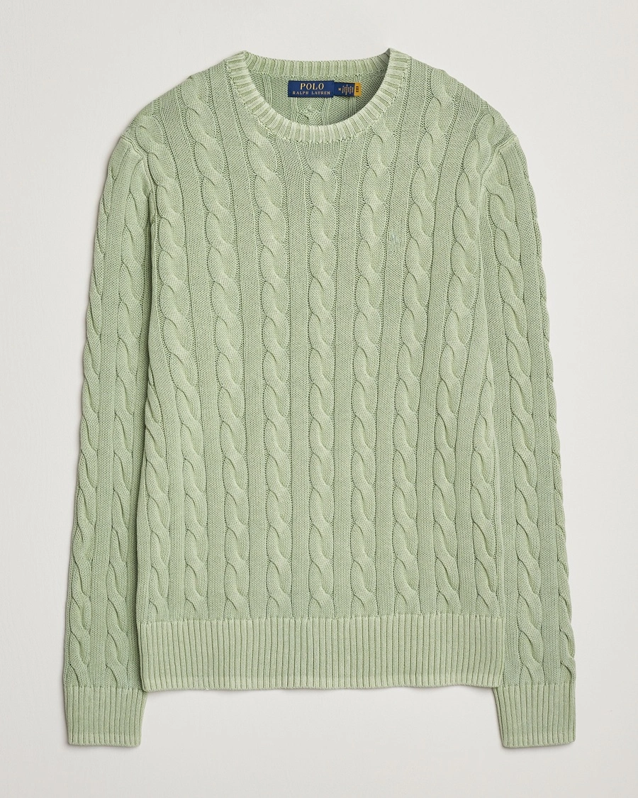 Herr | | Polo Ralph Lauren | Cotton Cable Pullover Greenstone