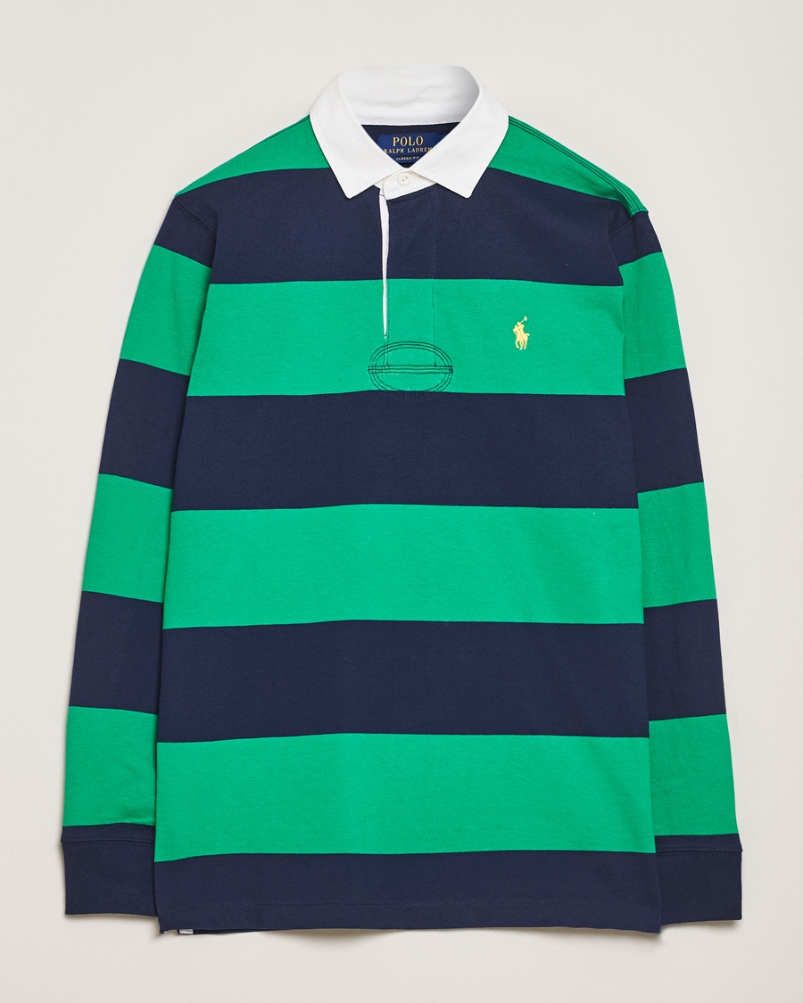 Herr | Tillfälligt säsongserbjudande | Polo Ralph Lauren | Barstriped Rugger Navy/Clover
