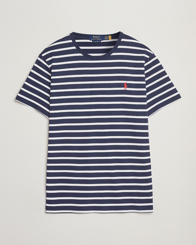 Herr | T-Shirts | Polo Ralph Lauren | Custom Slim Fit Striped T-Shirt Newport Navy/White