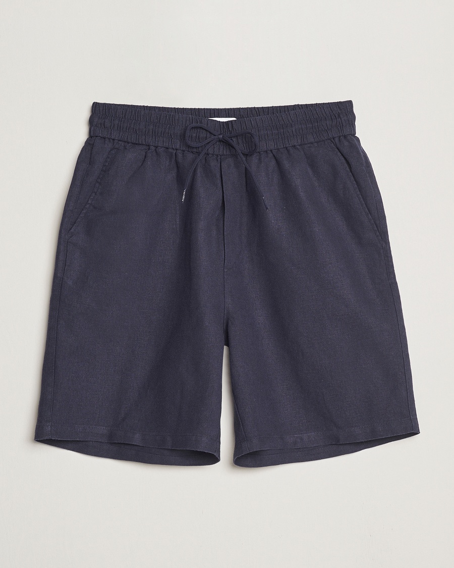 Herr | Linneshorts | LES DEUX | Otto Linen Shorts Navy