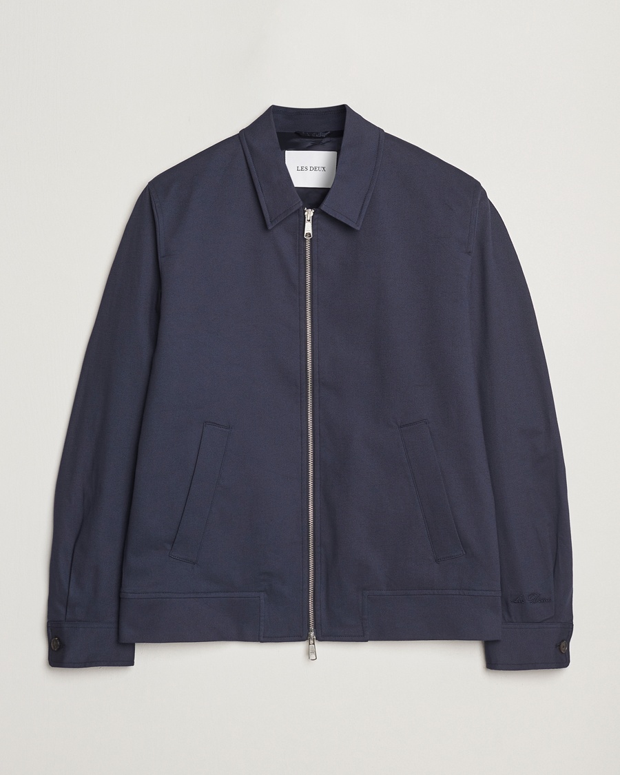 Herr | LES DEUX | LES DEUX | Como Cotton Coach Jacket Navy
