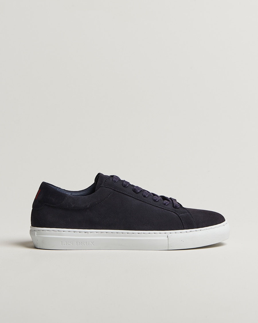 LES DEUX Theodor Suede Sneakers Navy – Blå