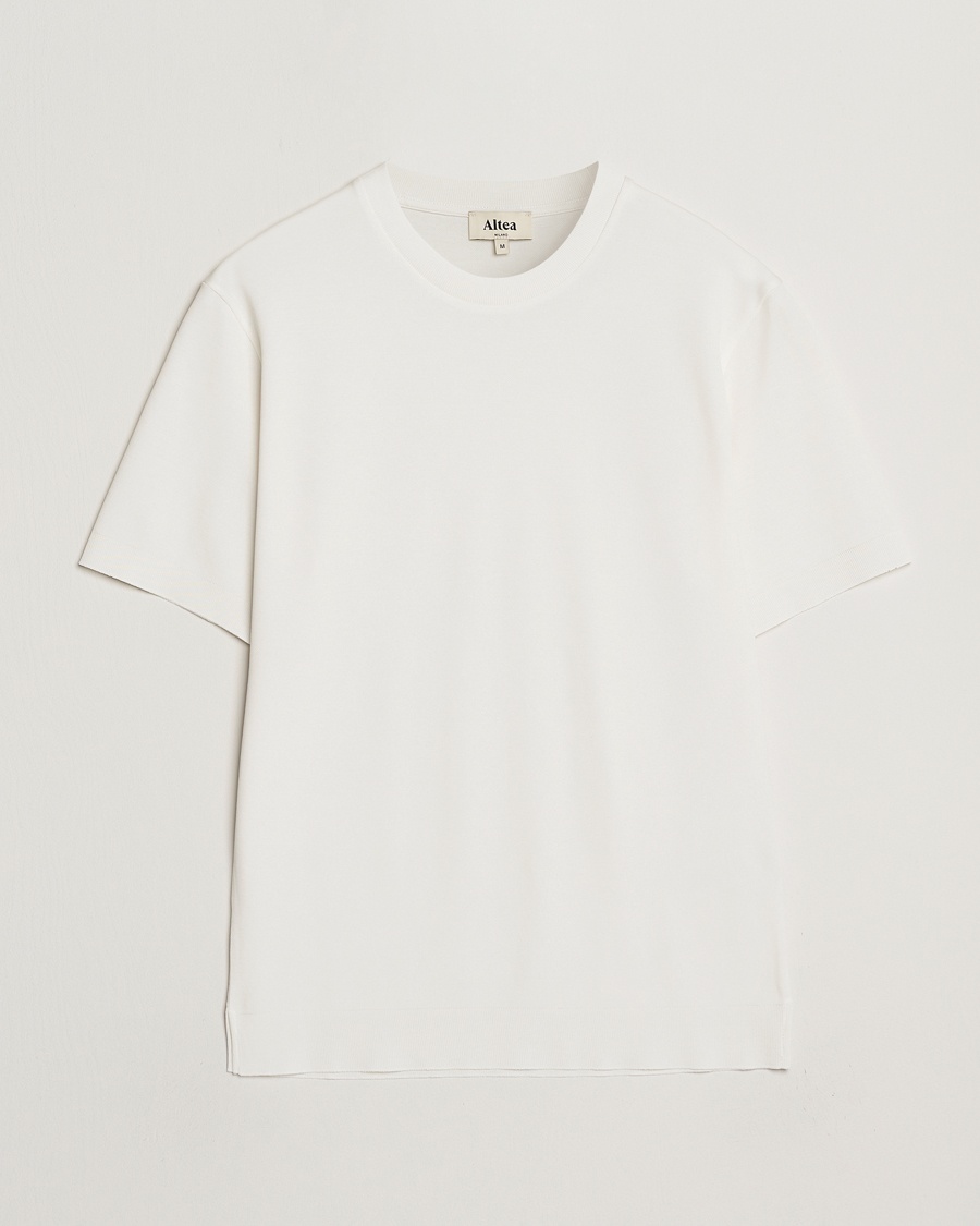 Herr | Vita t-shirts | Altea | Jersey Piquet T-Shirt Off White