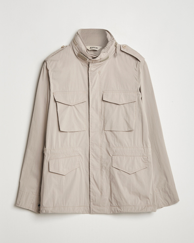 Herr | Tillfälligt säsongserbjudande | Aspesi | Lightweight Cotton Field Jacket Beige