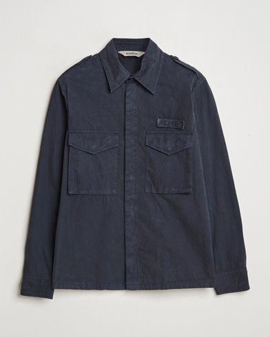 Herr | Skjortjackor | Aspesi | Cotton Field Shirt Navy