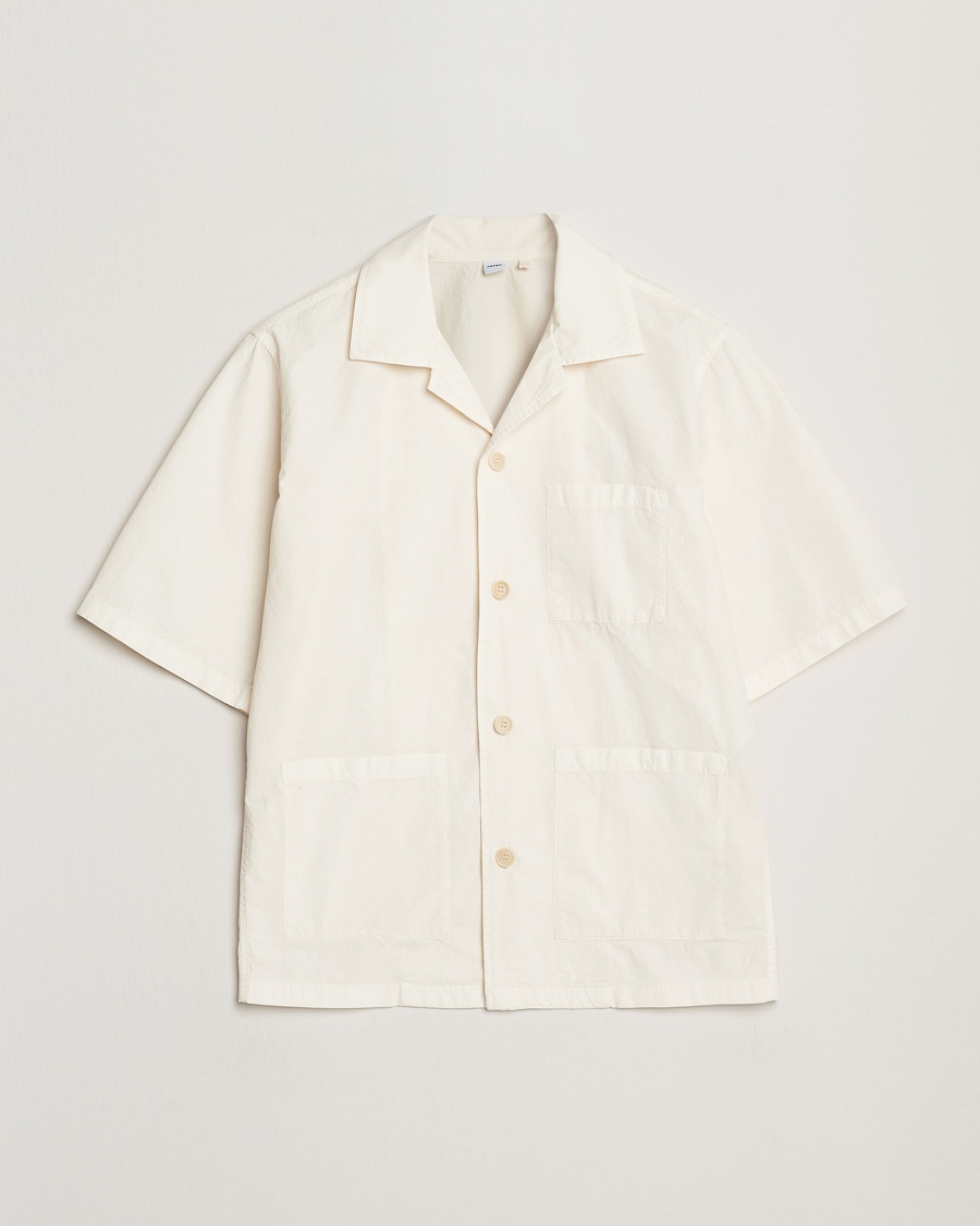 Herr | Kortärmade skjortor | Aspesi | Short Sleeve Utility Shirt Light Beige