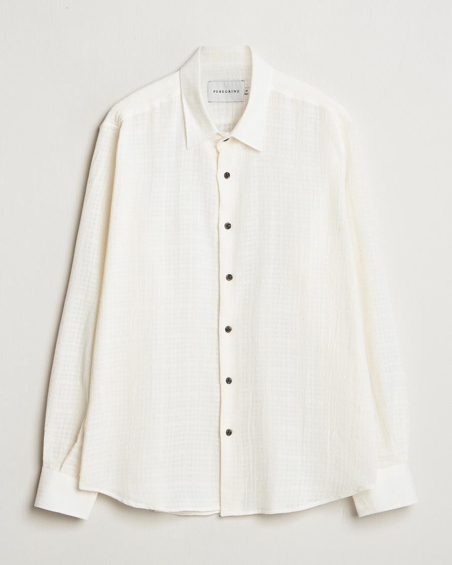 Herr | Peregrine | Peregrine | Cotton Resort Shirt White