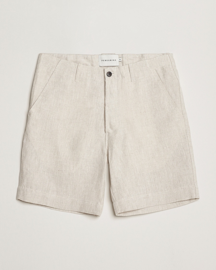 Herr | Shorts | Peregrine | Grange Linen Shorts Natural