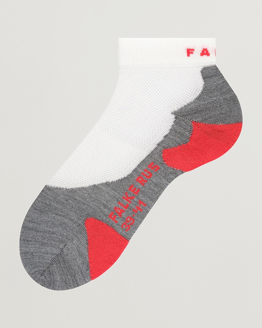 Falke Sport RU5 Race Short Socks White Mix – Vit