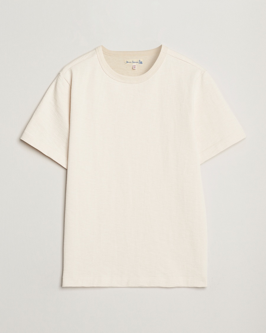 Merz b. Schwanen Relaxed Fit Loopwheeled Heavy T-Shirt Nature – Beige