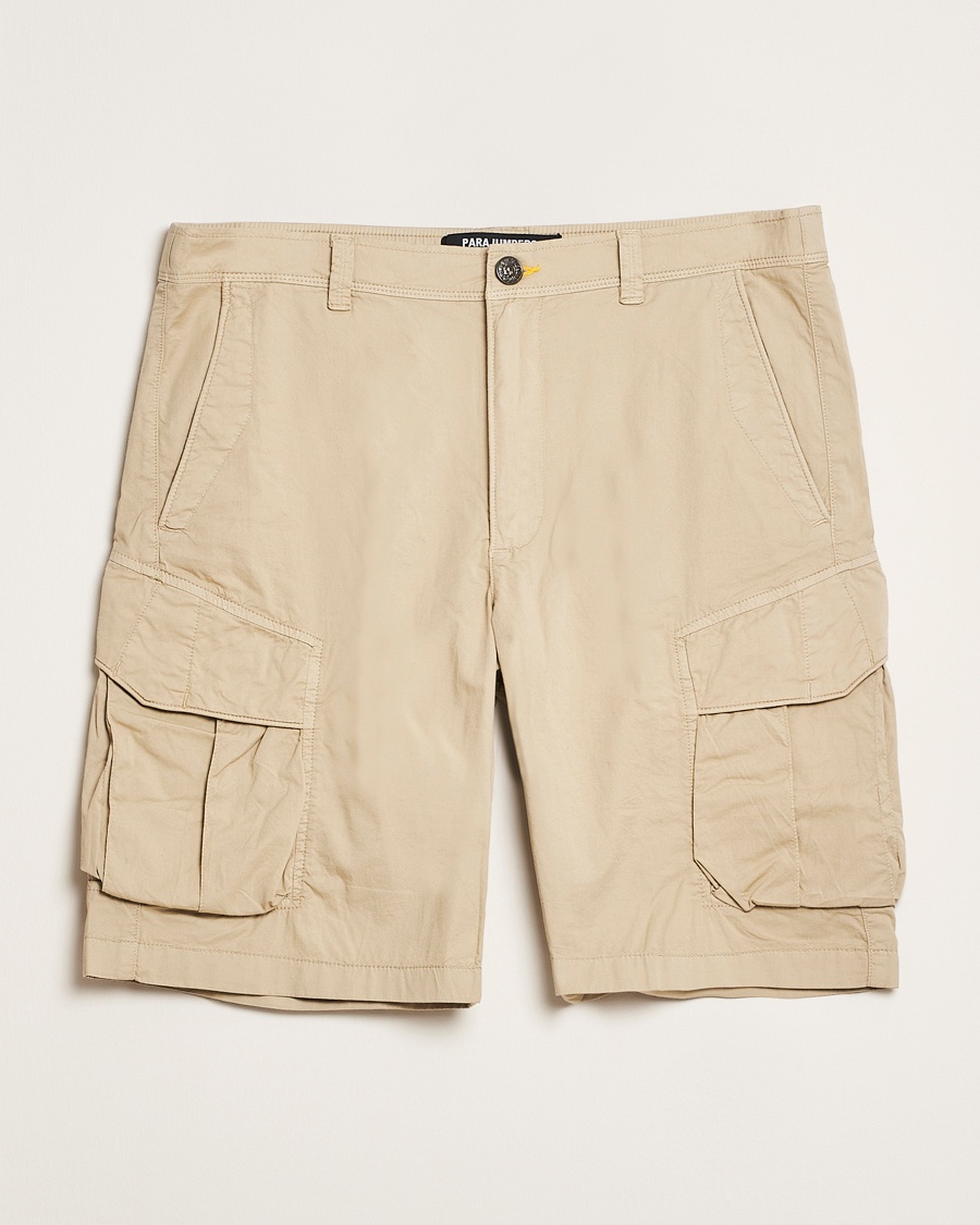 Herr | Shorts | Parajumpers | Edmund Garment Dyed Twill Cargo Shorts Asparagus