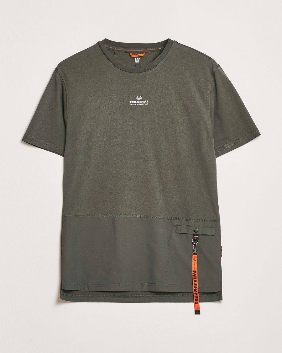 Herr | T-Shirts | Parajumpers | Clint Rescue T-Shirt Kombu Green
