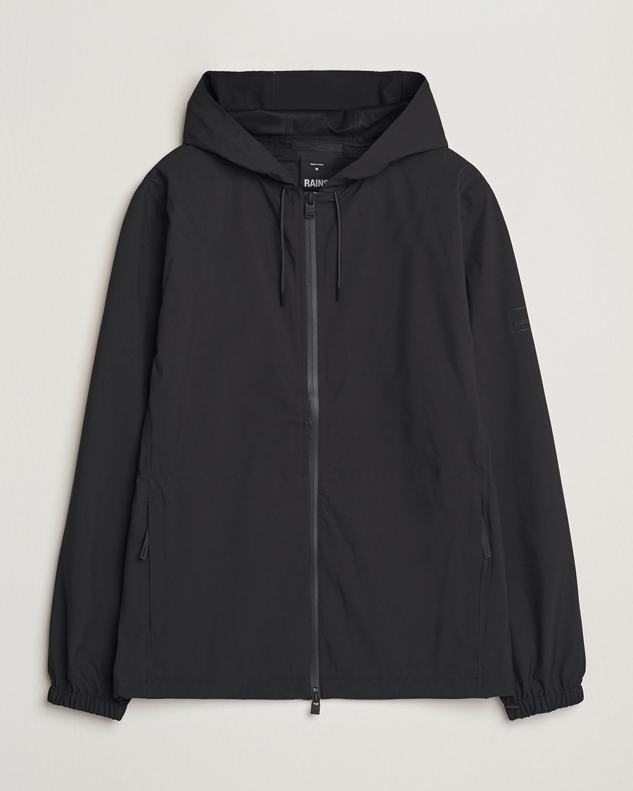 Herr | Jackor | RAINS | Suva Hooded Waterproof Jacket Black