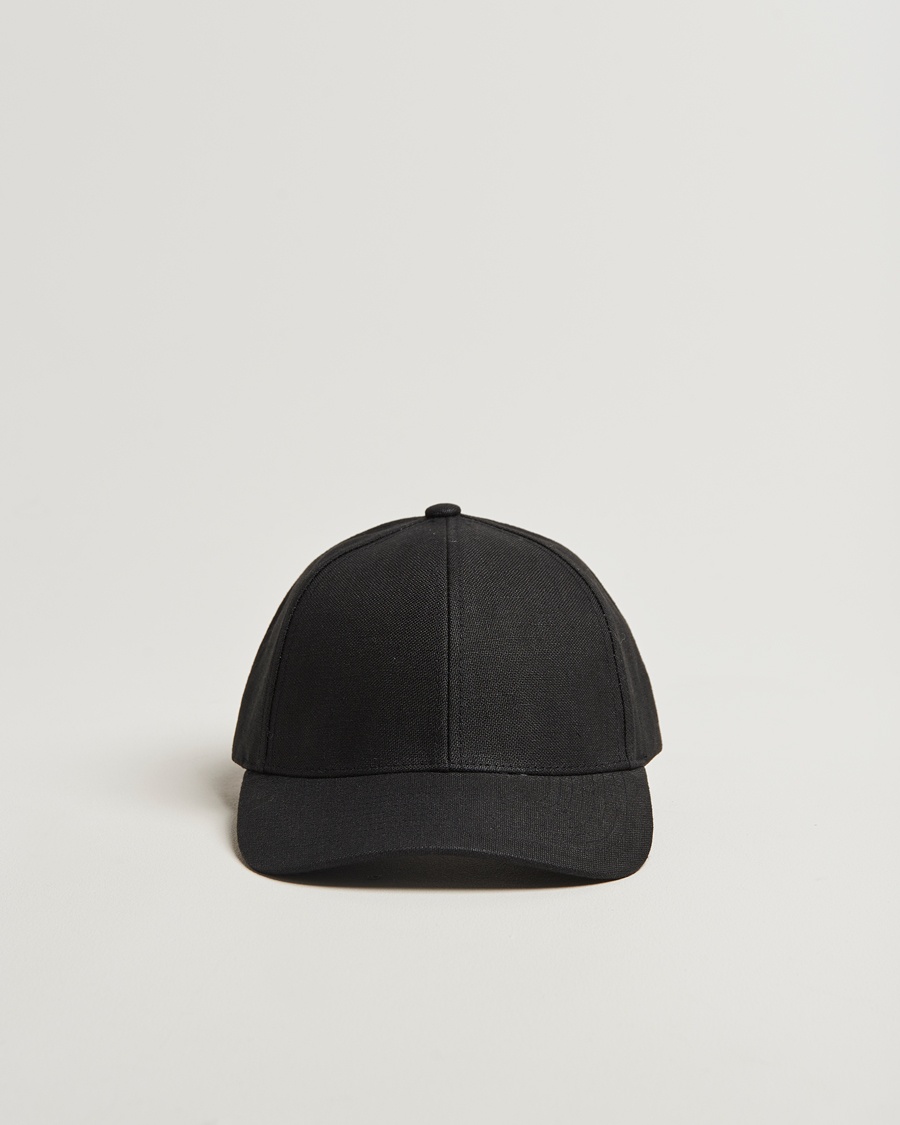 Varsity Headwear Linen Baseball Cap Licorice Black – Svart