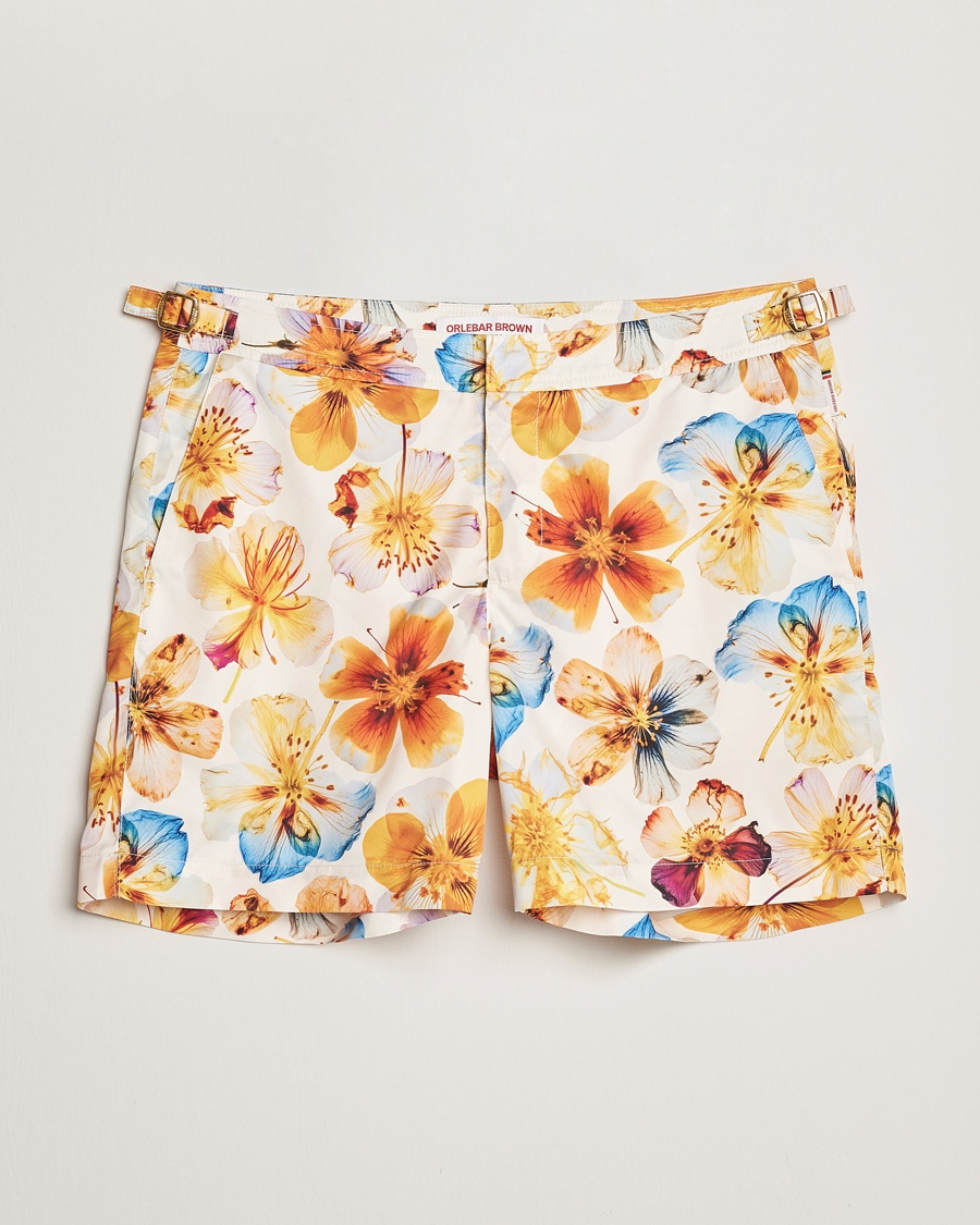Herr | Orlebar Brown | Orlebar Brown | Bulldog Oshibana Printed Swimshorts White Sand