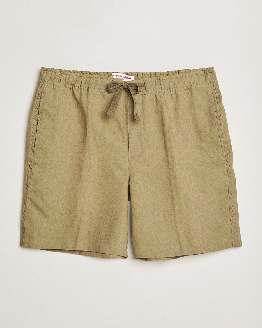 Herr | Orlebar Brown | Orlebar Brown | Alex Linen Shorts Agave Green