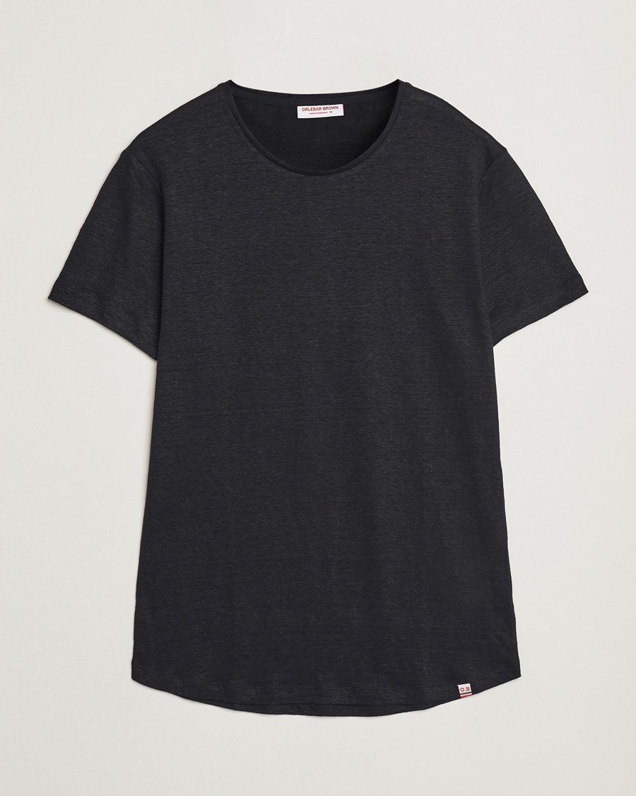 Herr | Orlebar Brown | Orlebar Brown | Linen T-Shirt Black
