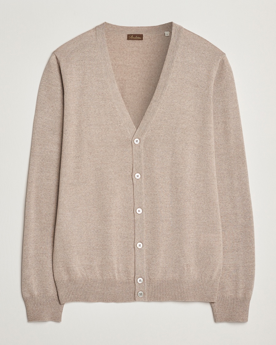 Herr | | Stenströms | Merino Cardigan Beige