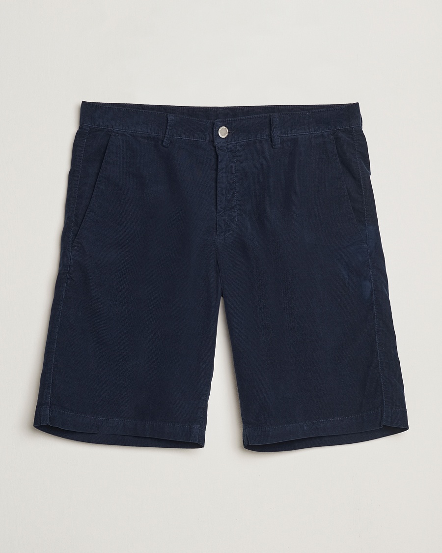Herr | Shorts | Massimo Alba | Vela Baby Corduroy Shorts Navy