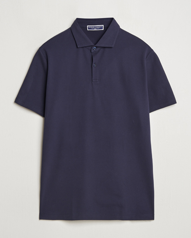 Herr | Kläder | Charles Tyrwhitt | Short Sleeve Cotton Pique Polo Navy