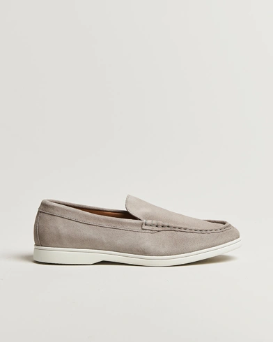 Charles Tyrwhitt Suede Slip On Loafers Light Grey – Grå