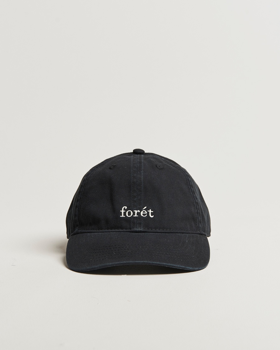 Forét Hawk Washed Cap Black – Svart