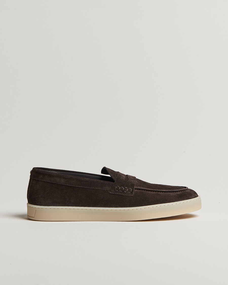 Herr | Skor | Canali | Summer Loafers Dark Brown