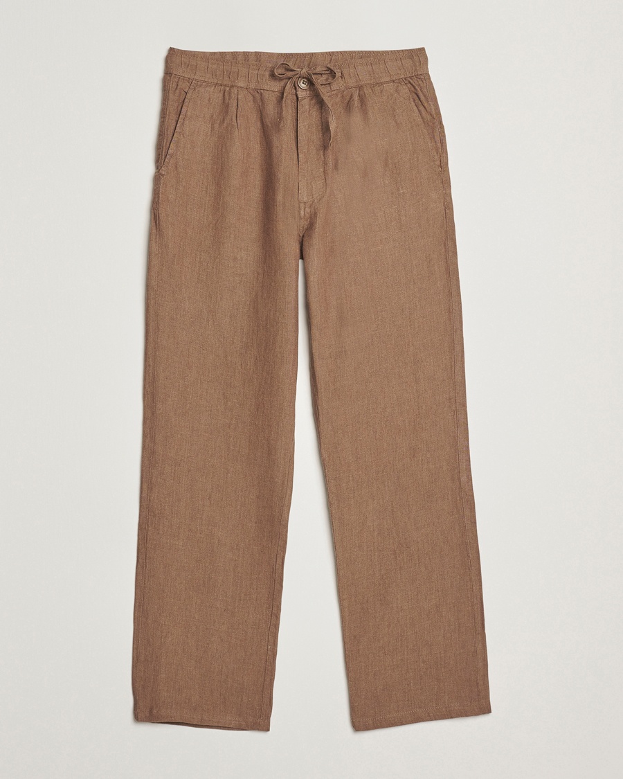 Herr | Linnebyxor | KnowledgeCotton Apparel | Loose Linen Pants Tuffet