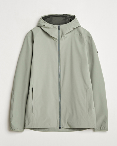 Herr | Business & Beyond - Formal | Scandinavian Edition | Hood Waterproof Jacket Light Green